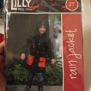 LILLY OF NEW YORK TODDLER RAIN JACKET SZ 2T NEW